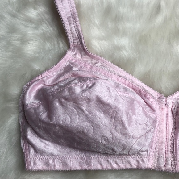 Simply Basic Pink Front Clasp Soft Bra - Picture 3 of 7